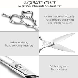 Sliding Cutting Cobalt Steel Scissors VG-1 Stainless Steel Smooth Shear Feel
