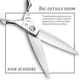 Sliding Cutting Cobalt Steel Scissors VG-1 Stainless Steel Smooth Shear Feel