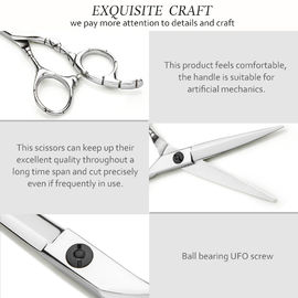 Stable Hair Salon Shears Sharp Blade Tip Hair Cutting Polishing Surface