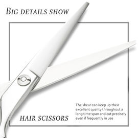 Right Handed Stainless Steel Hair Scissors Salon Use Convex Edge Blade