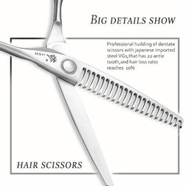 Barber Cobalt Steel Scissors , Beautiful Hair Thinning Scissors Good Stability