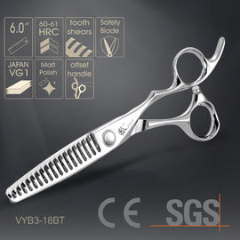 6.0 Inch Silver Professional Hair Thinning Shears High Smoothness Precise Cutting