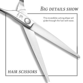 Smooth Japanese Steel Scissors , Stronge Stability Japanese Hairdressing Scissors