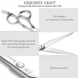 Smooth Japanese Steel Scissors , Stronge Stability Japanese Hairdressing Scissors