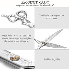 Smooth Steel Hair Thinning Scissors High Precision Large Arc Wide Blade