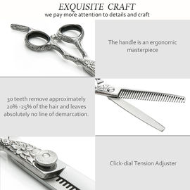 EUR Thinner Japanese Steel Hairdressing Scissors Adjustable Screw