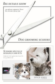 8 Inch Light Pet Grooming Scissors Smooth Handfeel High Precision