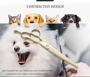 Stainless Steel Pet Grooming Scissors , Stable Dog Grooming Thinning Shears