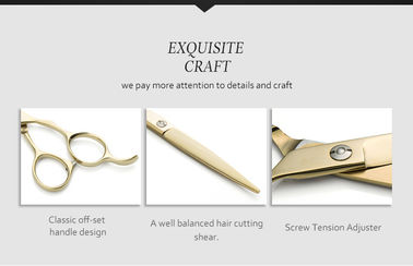 Stainless Steel Pet Grooming Scissors , Stable Dog Grooming Thinning Shears