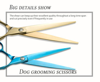 Stainless Steel Pet Grooming Scissors , Stable Dog Grooming Thinning Shears