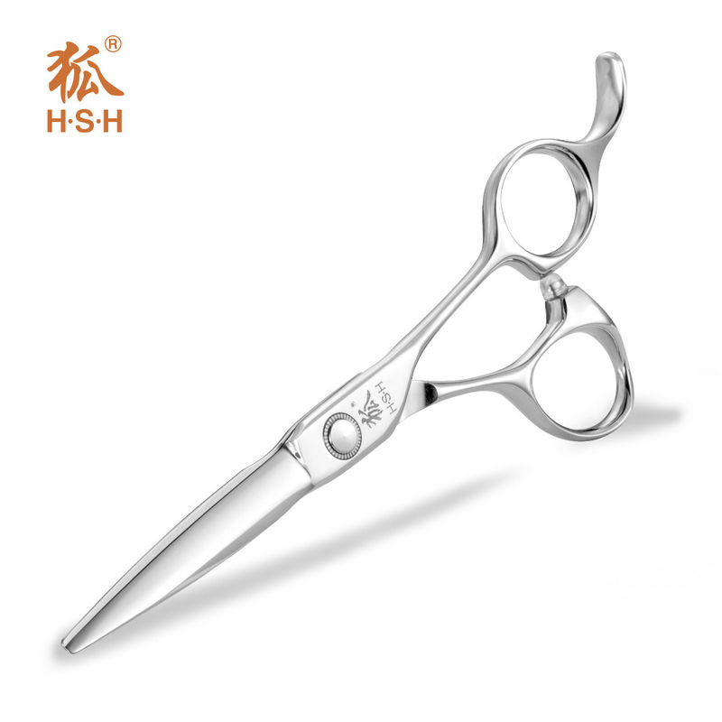 Silver Professional Barber Scissors Japanese Steel High Performance
